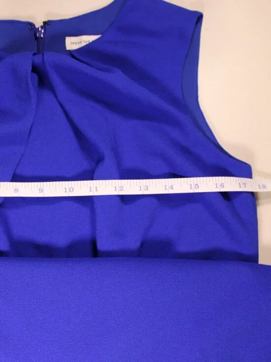 Women's Dress The Population Electric Blue Amada Sheath Sleeveless Dress - Picture 11 of 16